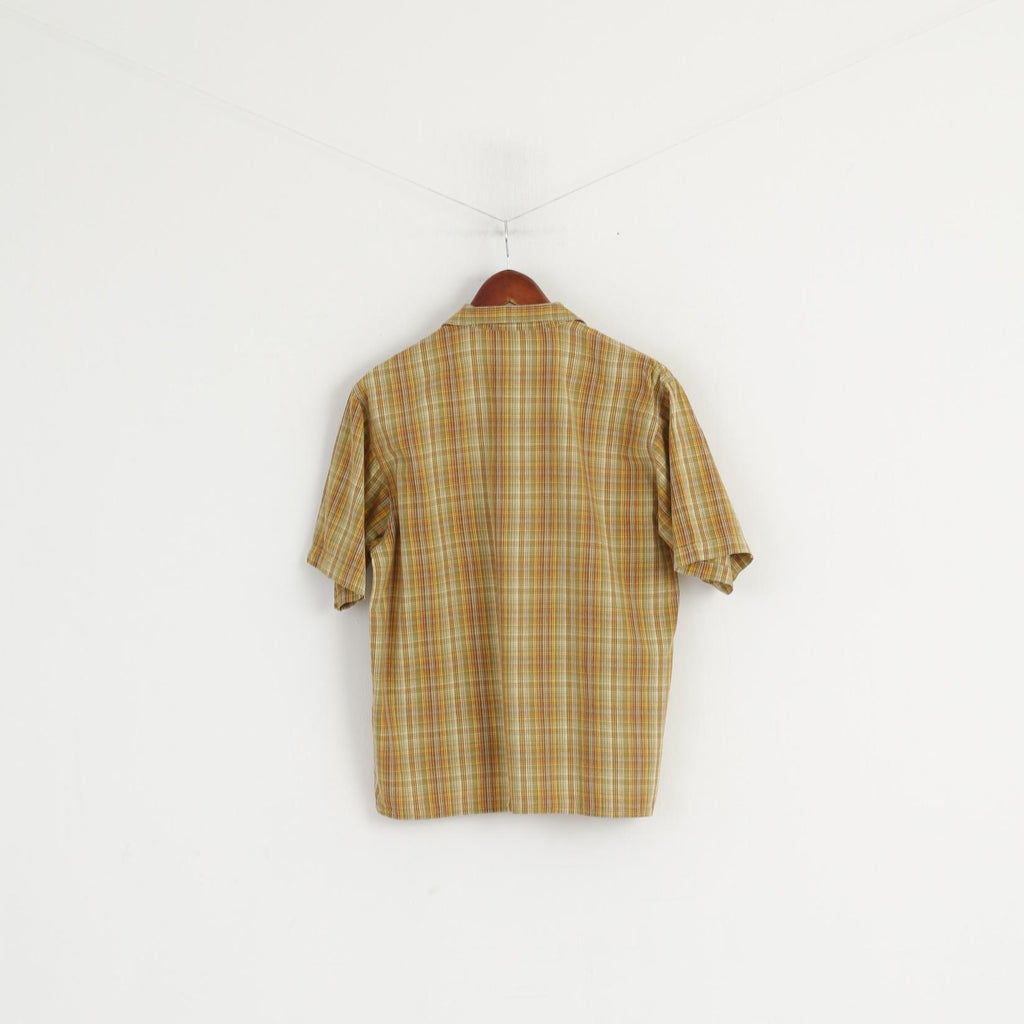 Trend Point Gilty Boys 164 Casual Shirt Multi Check Zip Neck Retro Outdoor Top