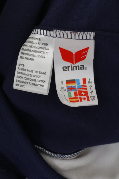 Felpa Erima da uomo L Navy Vintage Sport SC Nestlé Frankfurt Top con cerniera intera