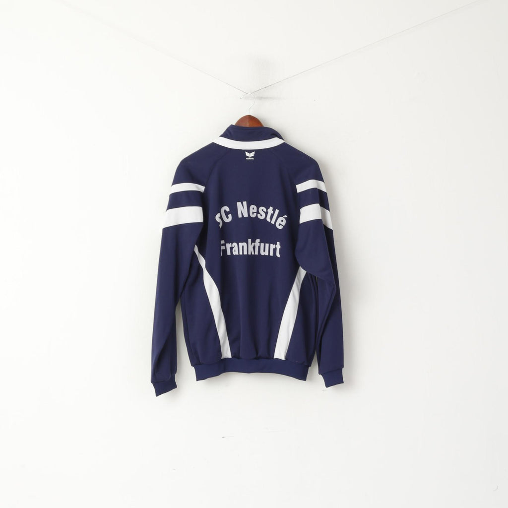 Felpa Erima da uomo L Navy Vintage Sport SC Nestlé Frankfurt Top con cerniera intera