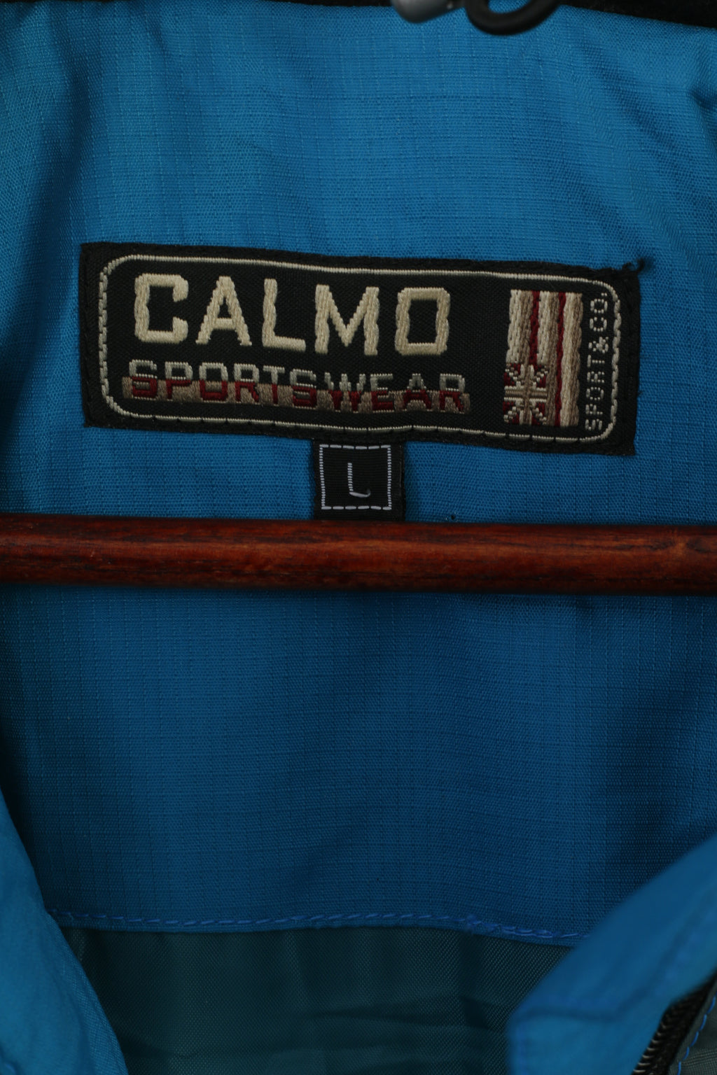 Calmo Sportswear Femme L Combinaison de Ski Bleu Vintage Nylon Capuche Snowboard Combinaison de Neige