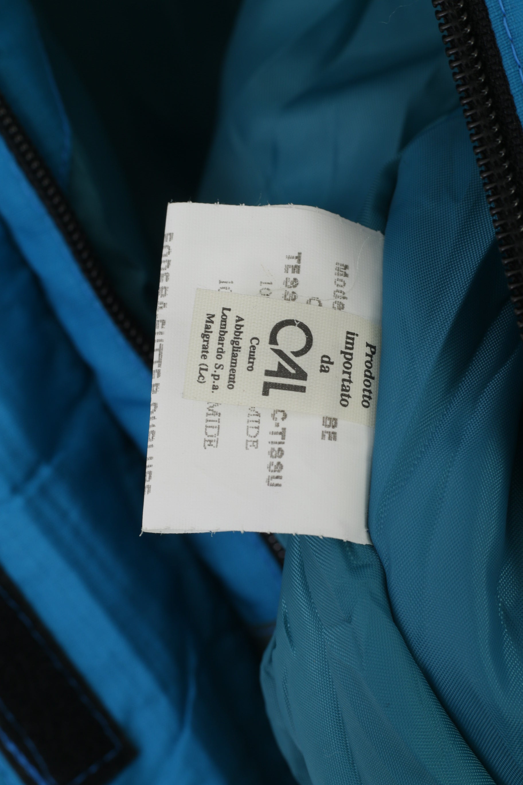 Calmo Sportswear Femme L Combinaison de Ski Bleu Vintage Nylon Capuche Snowboard Combinaison de Neige