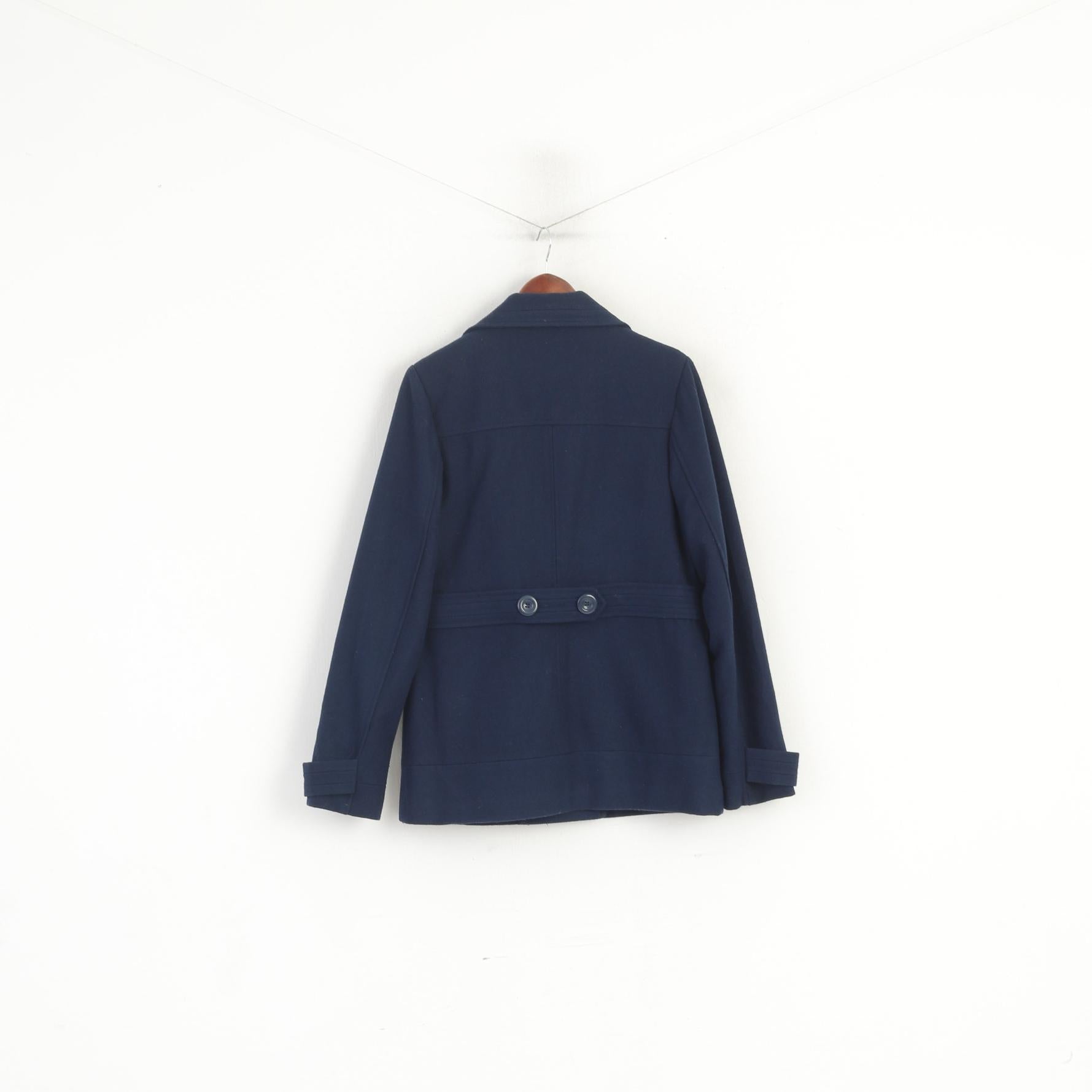 Ruby Tuesday Women 40 L Jacket Navy Wool Double Breasted Sohool School Top