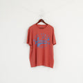 George Men XXXL T-shirt Brick Orange Graphic Cotton Casual Outfitters Jersey Alabama Top