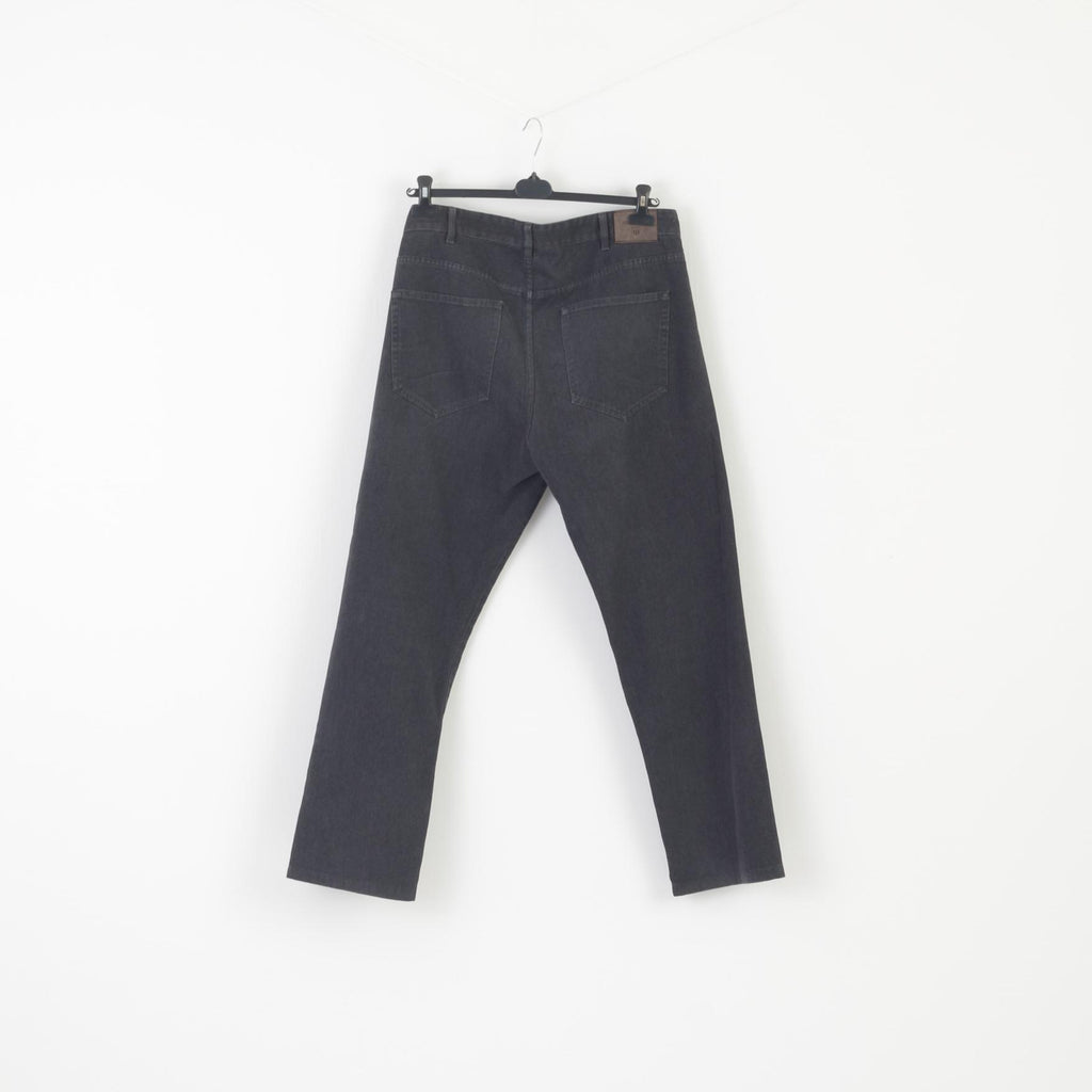 GANT Uomo 38 54 Pantaloni Pantaloni casual lunghi morbidi dritti regolari in cotone grigio