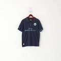 Kappa Men L Polo Shirt Navy Cotton Victory Superior Short Sleeve Classic Top
