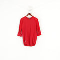 Publier hommes L chemise rouge coton maille manches classique plaine Sport haut