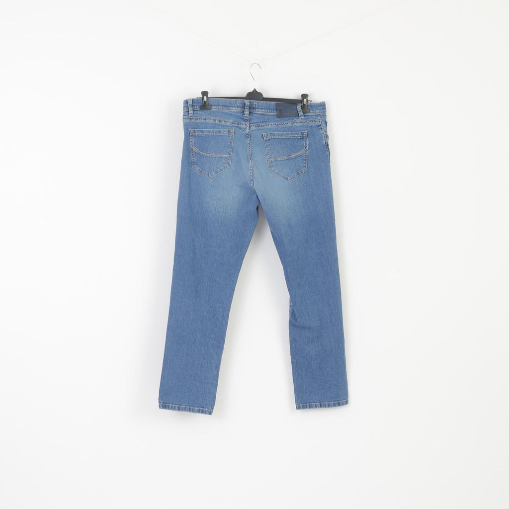 Brax Men 38 Jeans Trousers Blue Denim Cadiz Straight Classic Nature Pants