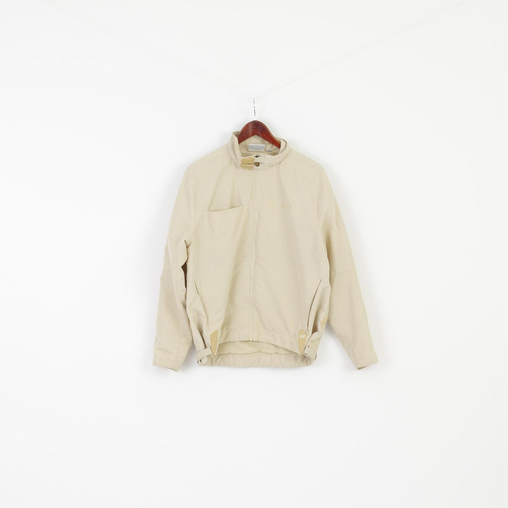 Puma Women S Jacket Beige Punch Lightweight Zip Up Sportswear Top