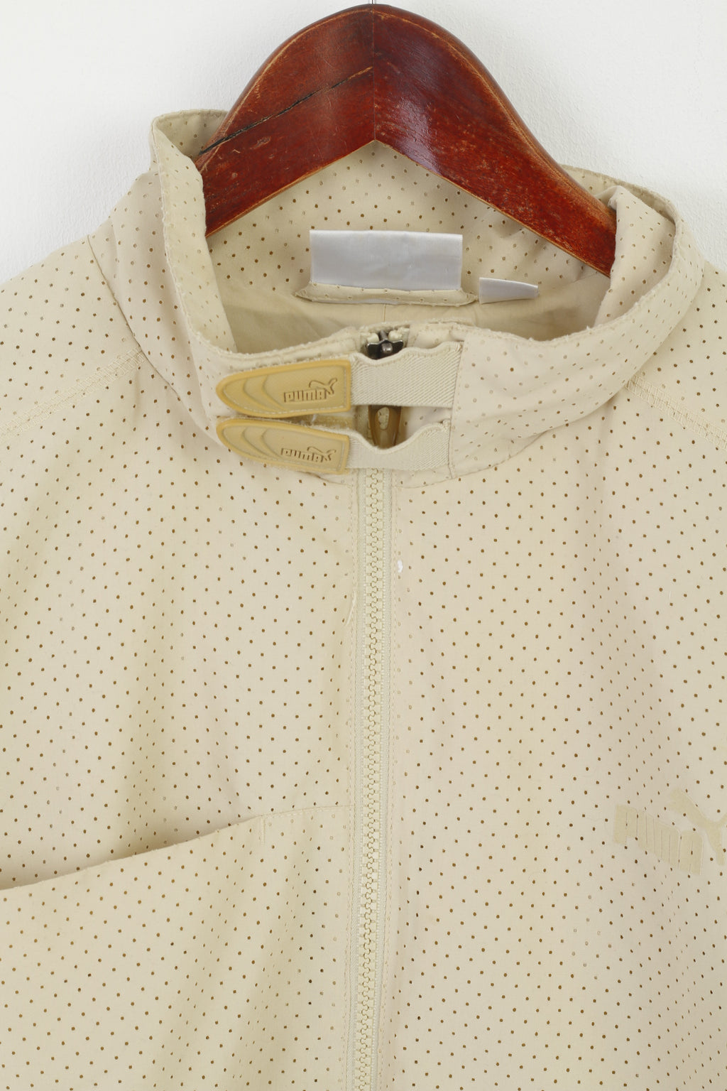 Giacca Puma da donna Beige Punch Maglia sportiva leggera con cerniera