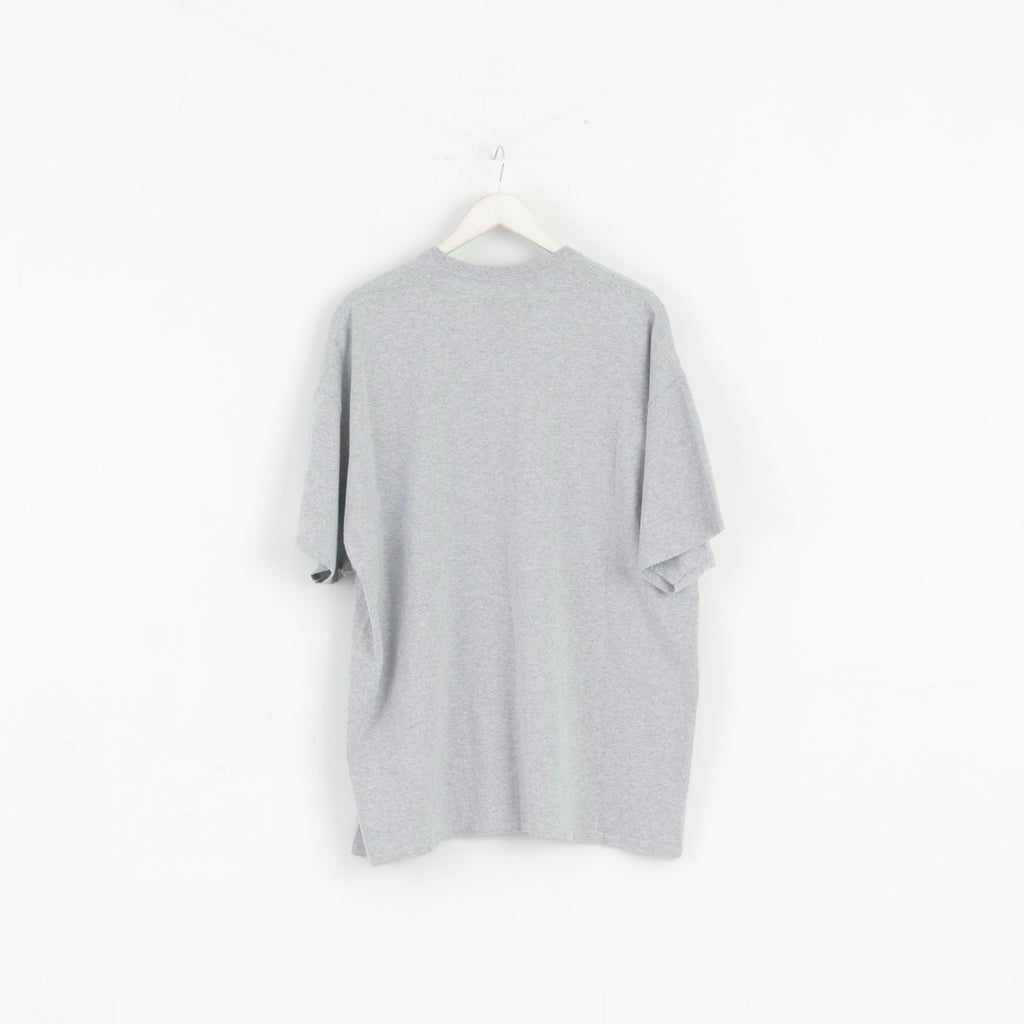 Coca Cola Homme XXL T-Shirt Gris Coton Graphique Boisson Basique Col Rond Haut