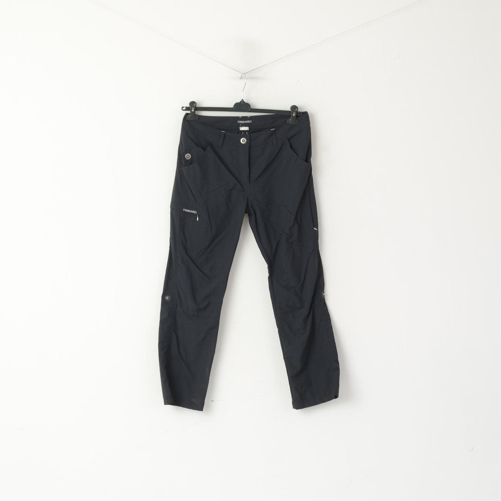 Tribord Women M Trousers Navy Outdoor Hiking Activewear Pockets Pants