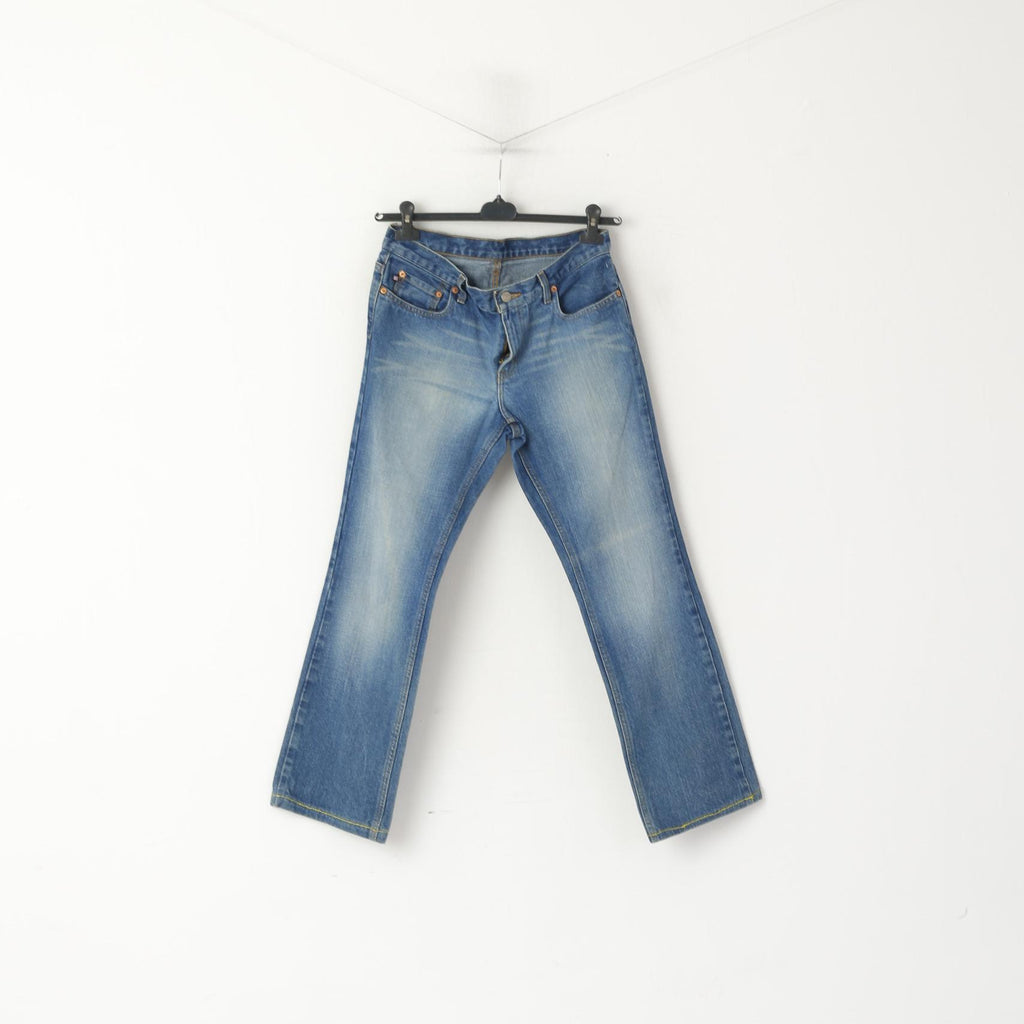 Polo Jeans Ralph Lauren Women 8 Trousers Blue Cotton Classic Vintage Denim Pants