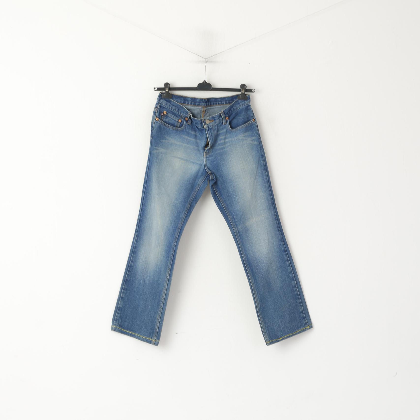 Polo Jeans Ralph Lauren Women 8 Trousers Blue Cotton Classic Vintage Denim Pants