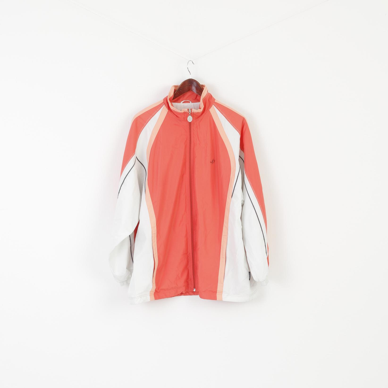 Linea Primero Women 22 XXL Jacket Peach Full Zipper Lightweight Sportswear Top