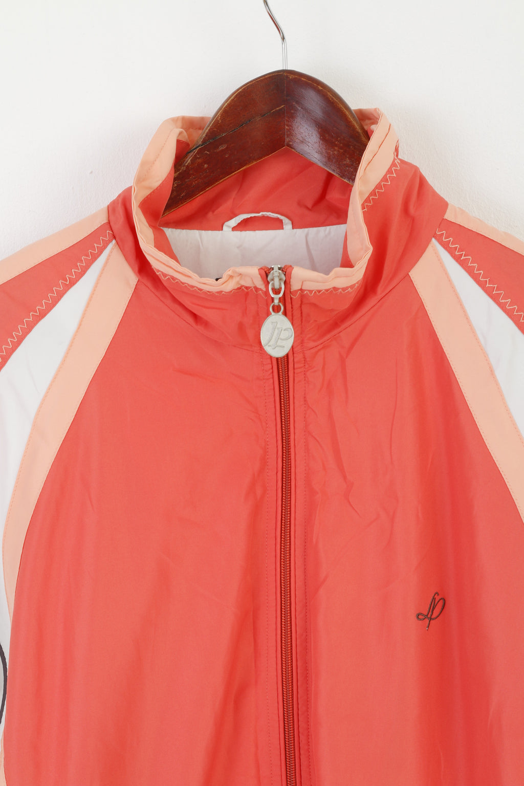 Linea Primero Women 22 XXL Jacket Peach Full Zipper Lightweight Sportswear Top