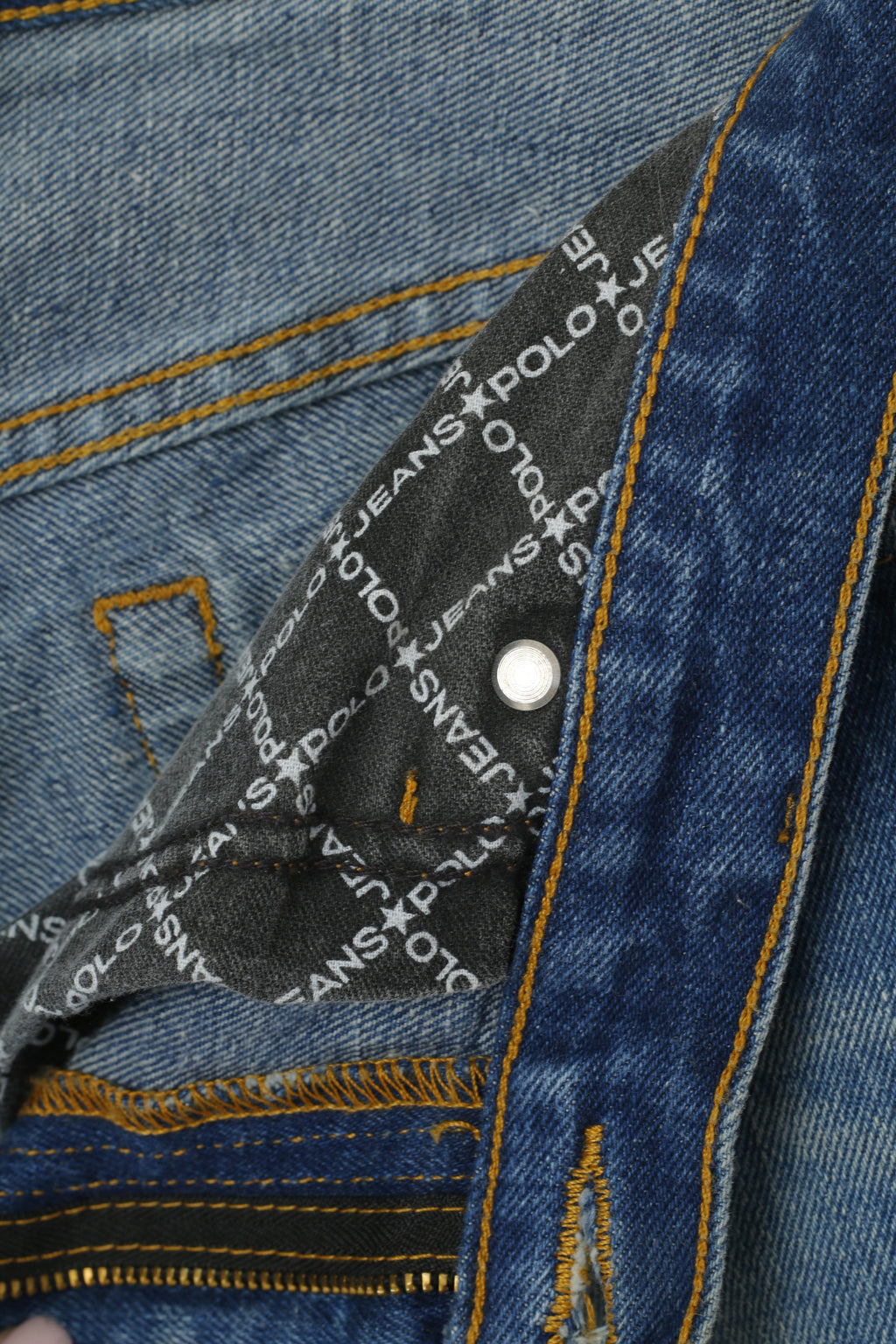 Polo Jeans Ralph Lauren Women 8 Trousers Blue Cotton Classic Vintage Denim Pants