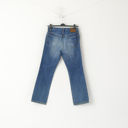 Polo Jeans Ralph Lauren Women 8 Trousers Blue Cotton Classic Vintage Denim Pants
