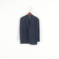 Roy Robson Men 44 Blazer Sea Green Wool High Twist by Reda Single Breasted Jacket