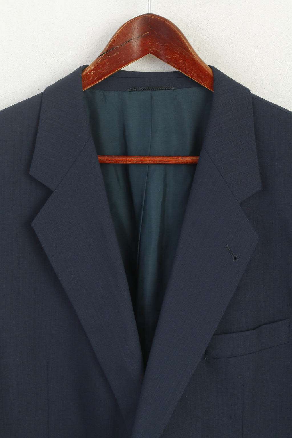 Roy Robson Men 44 Blazer Sea Green Wool High Twist by Reda Single Breasted Jacket