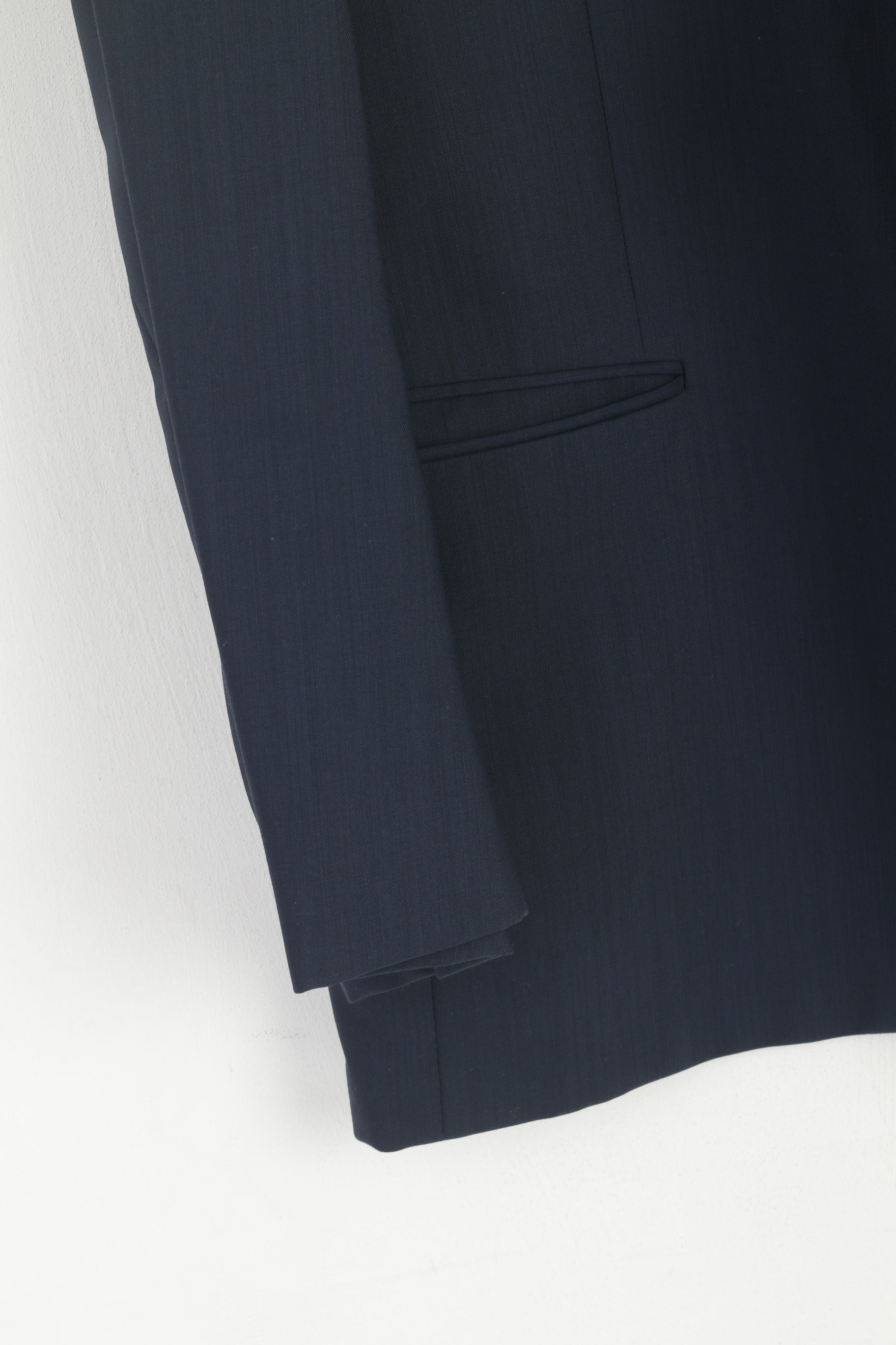 Roy Robson Men 44 Blazer Sea Green Wool High Twist by Reda Single Breasted Jacket