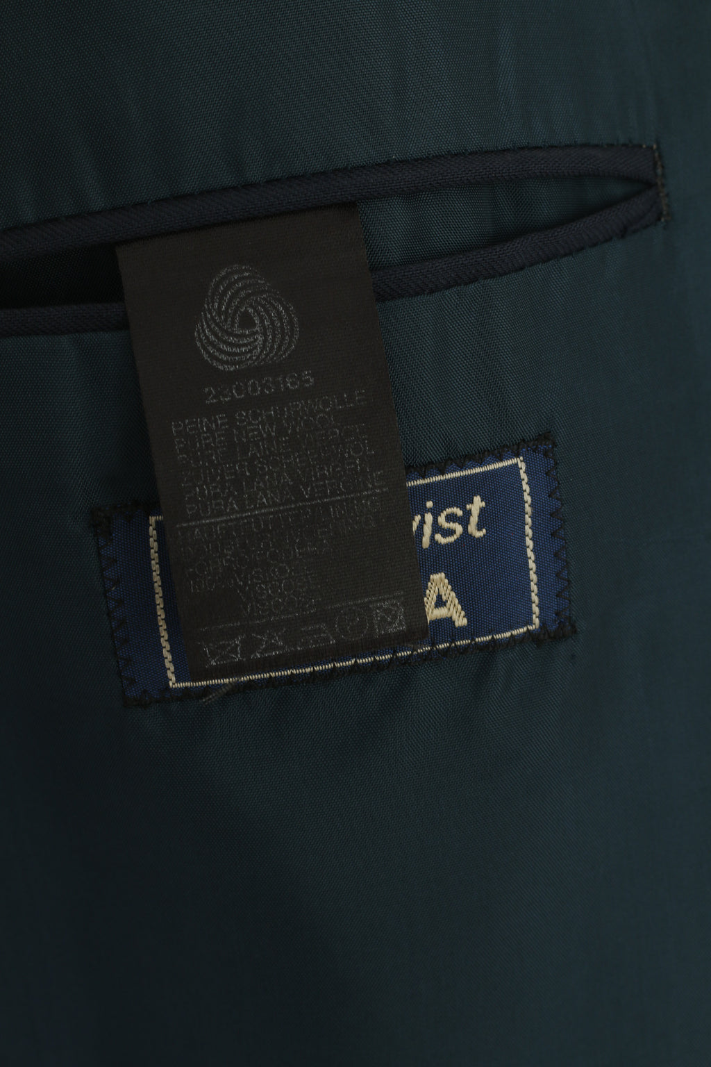 Roy Robson Men 44 Blazer Sea Green Wool High Twist by Reda Single Breasted Jacket