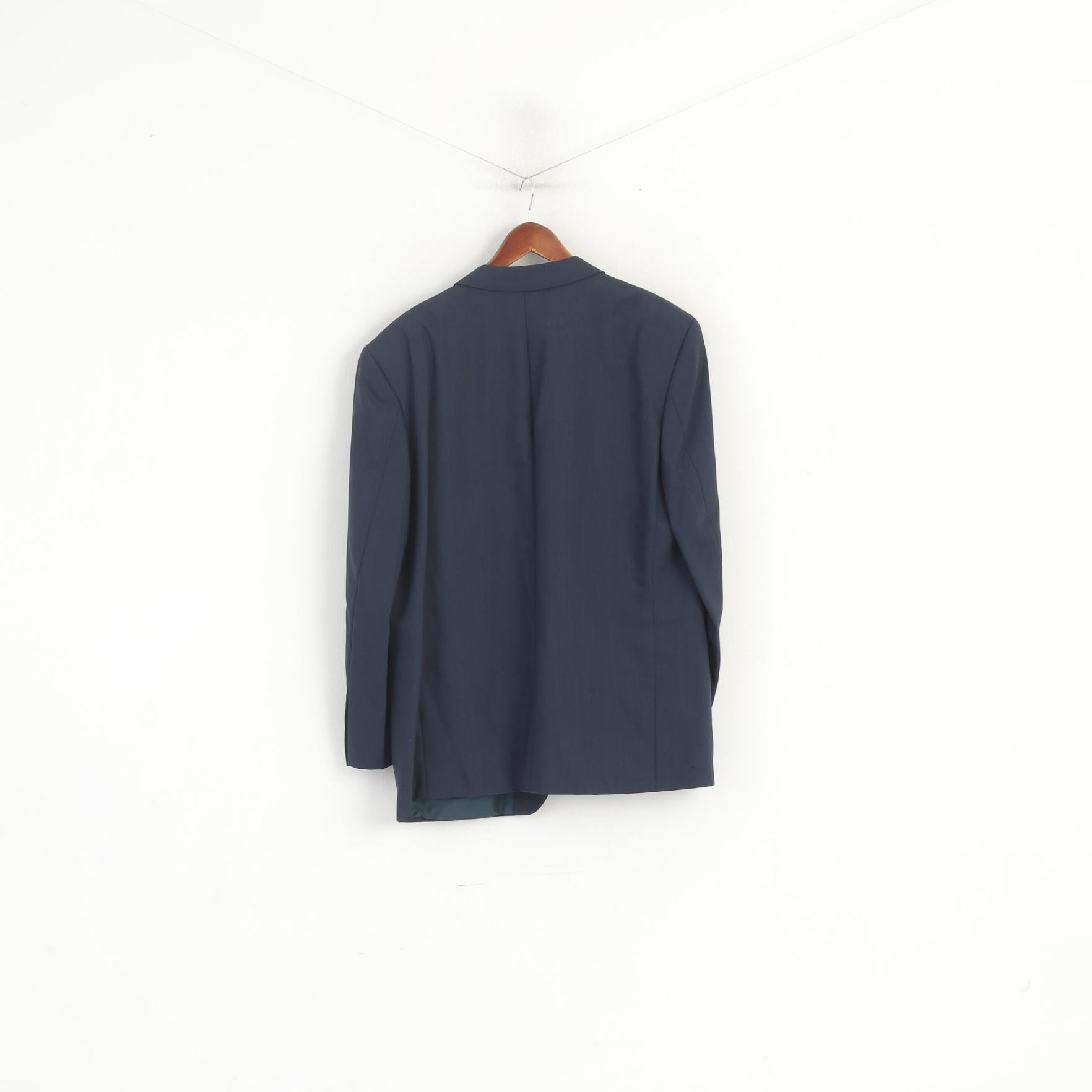 Roy Robson Men 44 Blazer Sea Green Wool High Twist by Reda Single Breasted Jacket