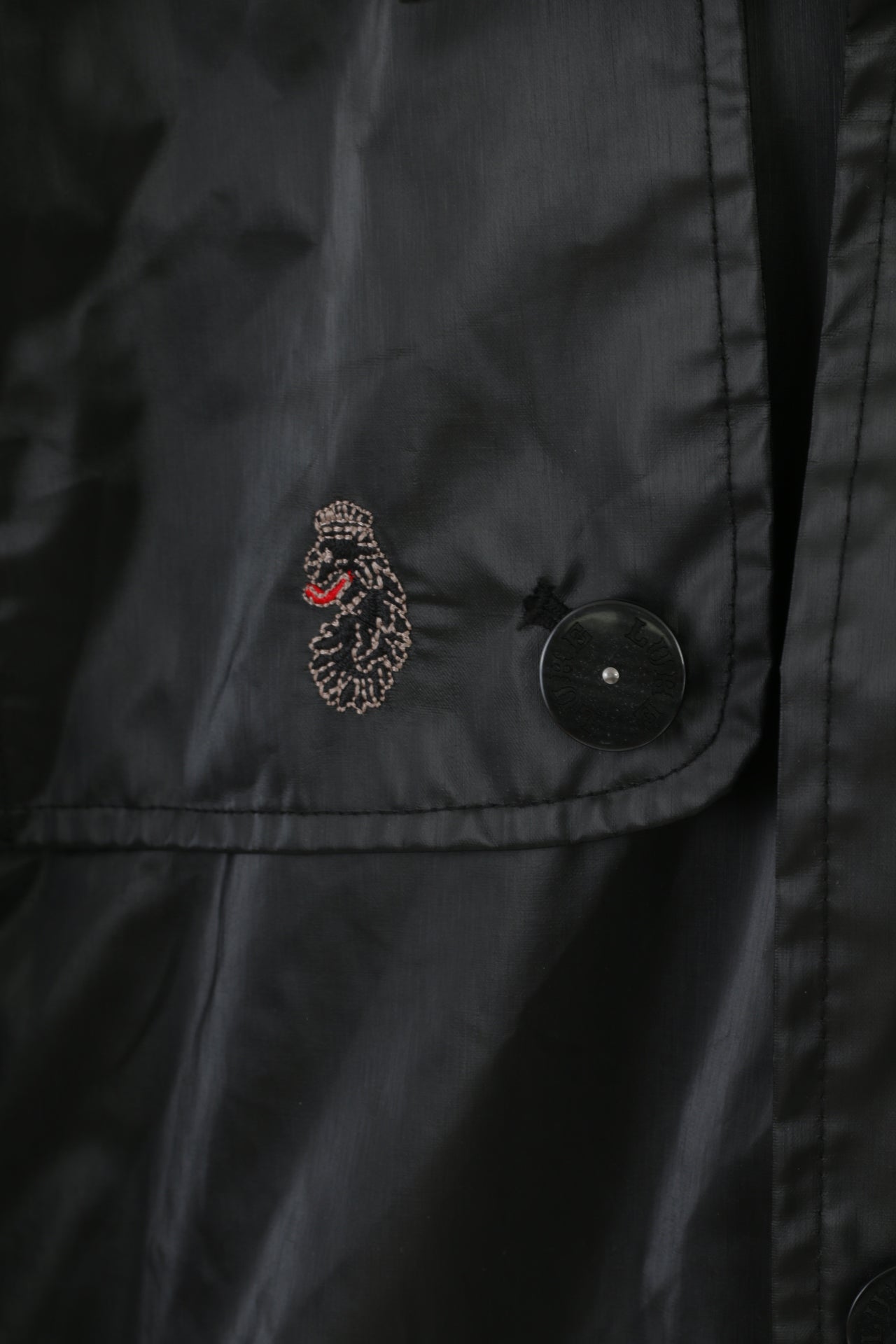 Luke 1977 Men L (M) Jacket Black Nylon Waterproof Classic Lightweight Top