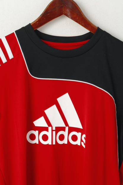 Adidas Youth 15-16 ans 176 Maillot d'entraînement de football rouge avec grand logo