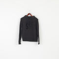Schott NYC Men M (S) Sweatshirt Black Cotton Hooded Bros Logo Army Top