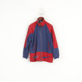 Nike Homme M Veste Marine Rouge vintage 90s Sportswear Full Zipper Oldschool Top