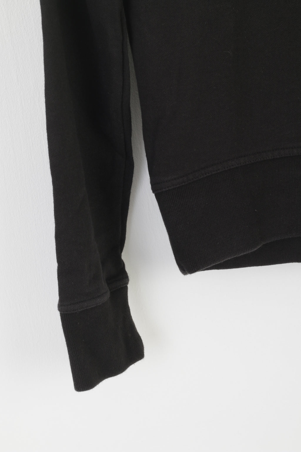 Schott NYC Men M (S) Sweatshirt Black Cotton Hooded Bros Logo Army Top