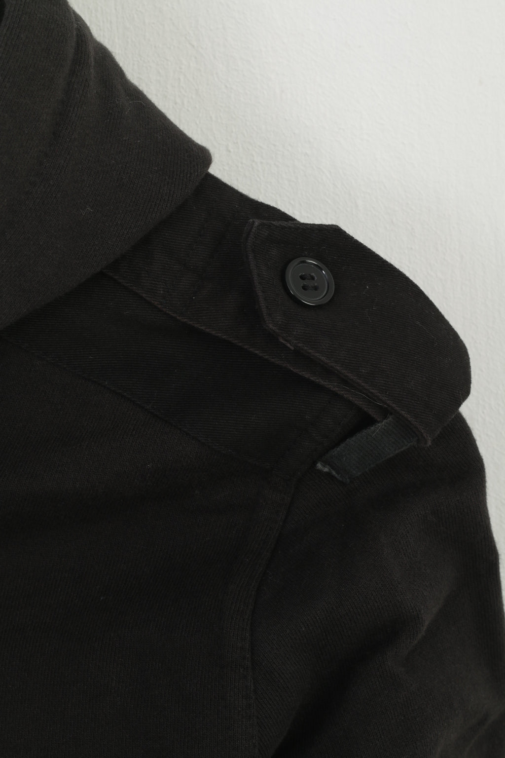 Schott NYC Men M (S) Sweatshirt Black Cotton Hooded Bros Logo Army Top