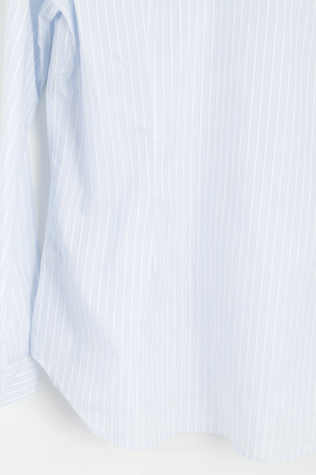 Paul Smith Men XL Casual Shirt Blue Striped Cotton Fitted Long Sleeve Top