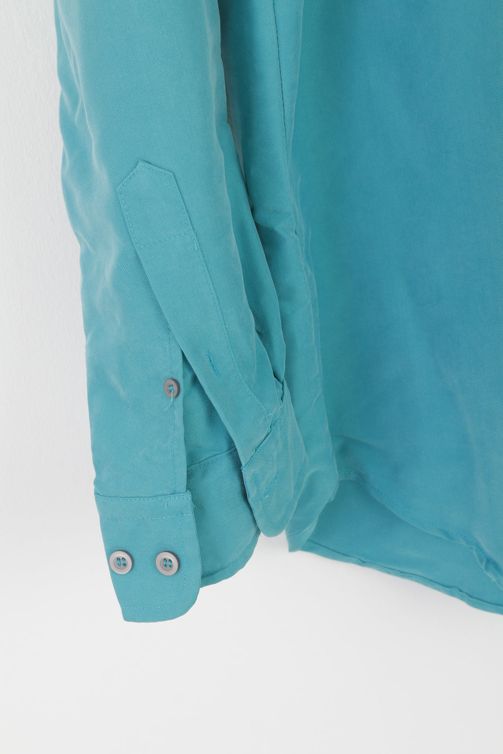 DAB Dickens and Browne Men 5 2XL Casual Shirt Green Vintage Modal Long Sleeve Top