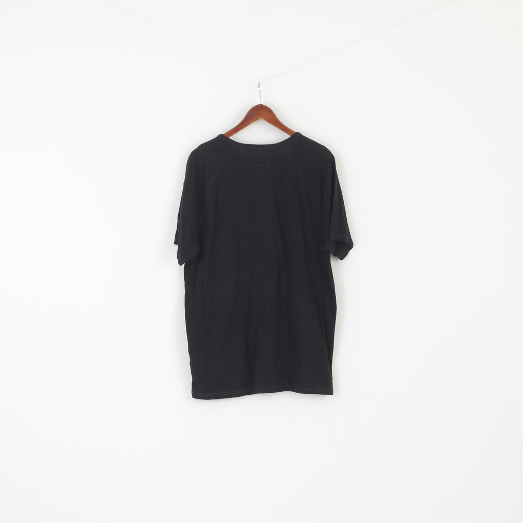 American Eagle Men XL T- Shirt Black Cotton Graphic Classic Fit Vintage Top