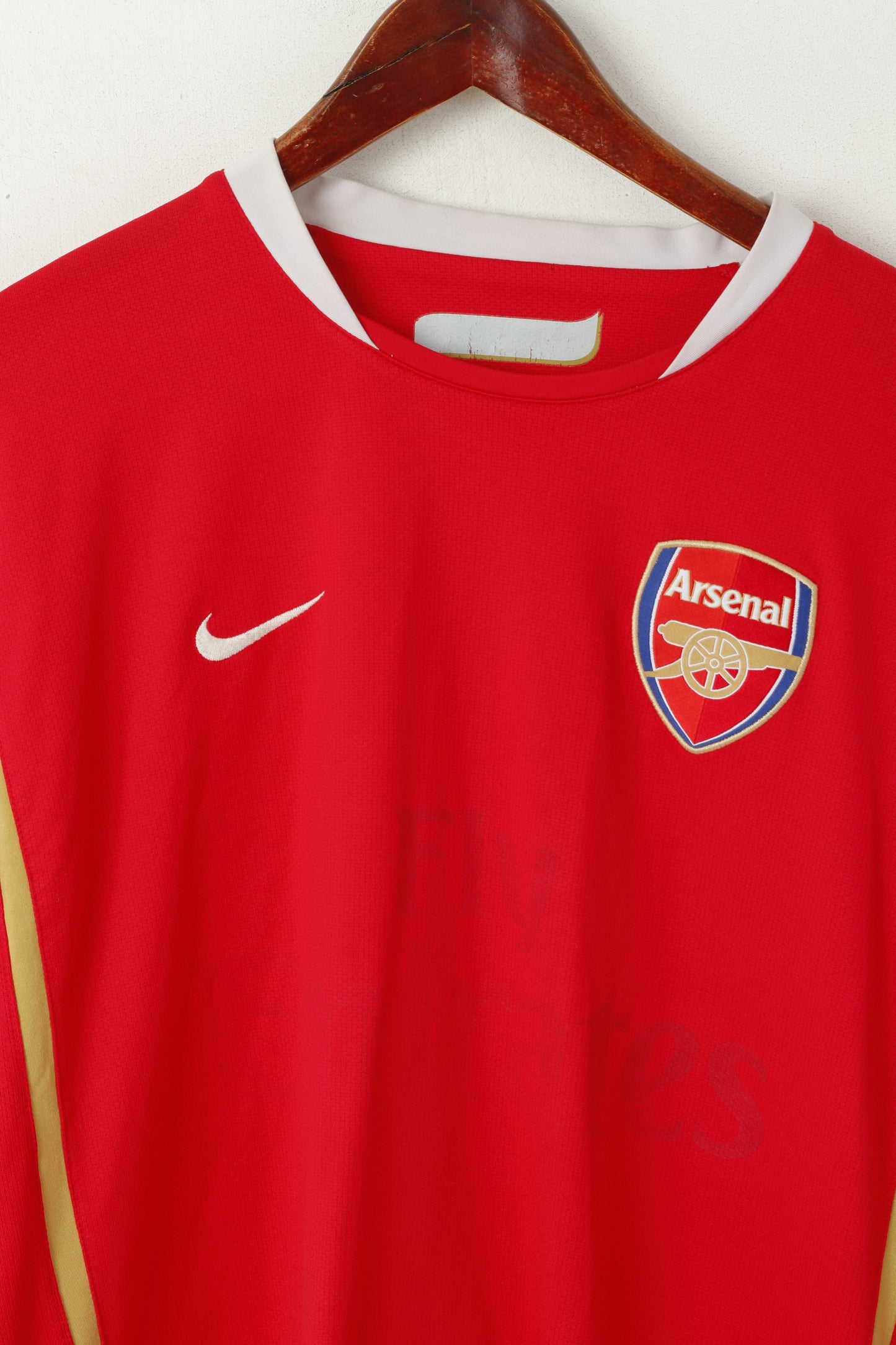 Nike Arsenal Men L Shirt Red Football Min #2 Jersey Sportswear Vintage Top