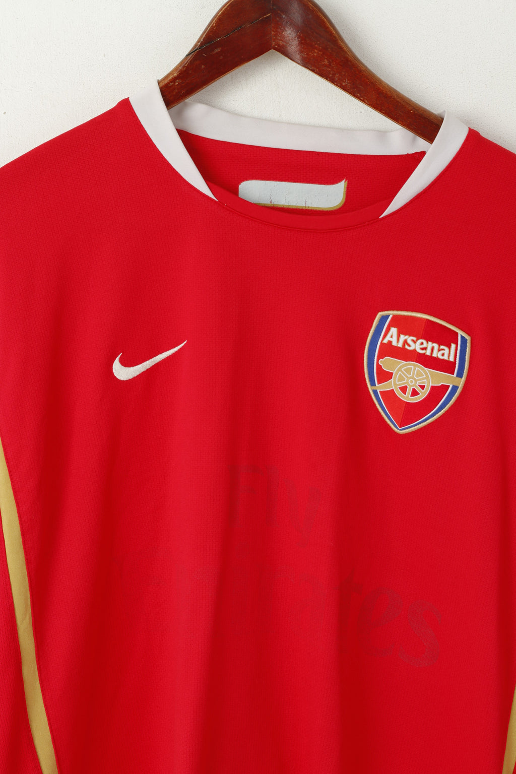 Nike Arsenal Men L Shirt Red Football Min #2 Jersey Sportswear Vintage Top