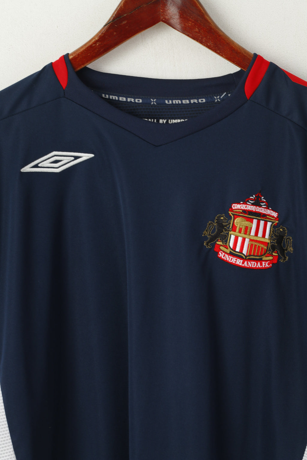 Maglia Umbro da uomo XXL blu scuro Sunderland Football Club Jersey abbigliamento sportivo