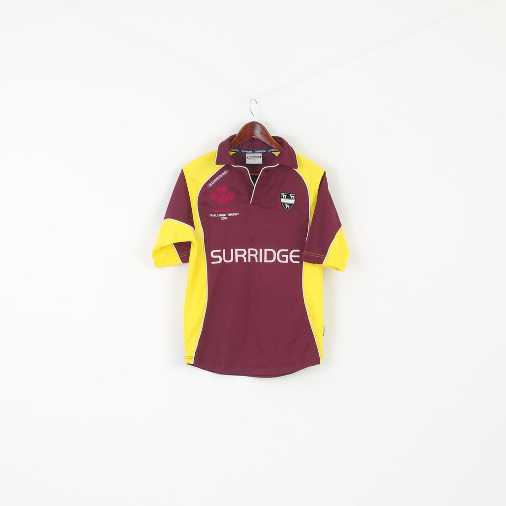 Surridge Youth Y Shirt Maroon Prince's Trust Challange Trophy 2007 Sportswear Jersey Top