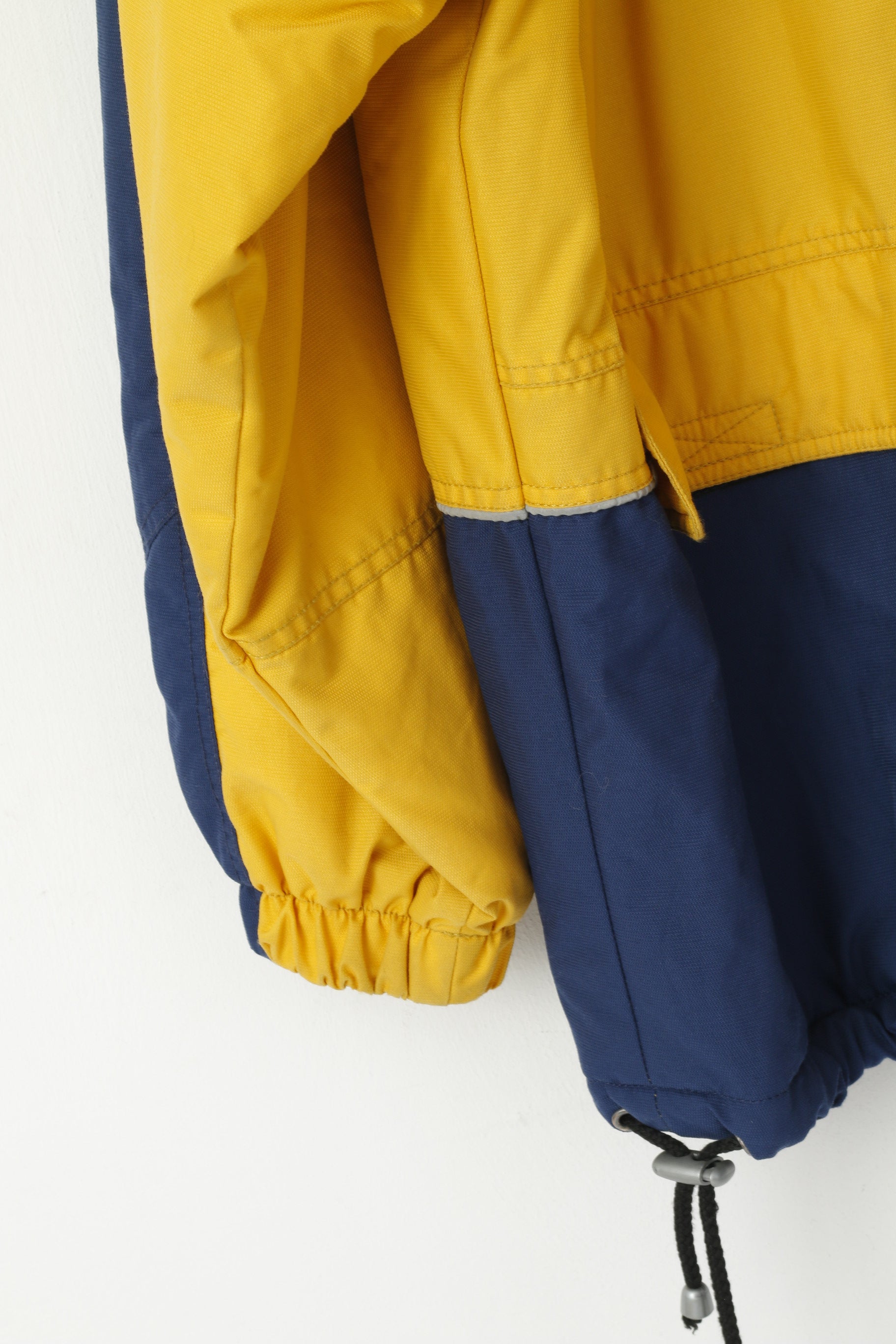 Etirel le style sportif Men XXL Jacket Yellow Rembourré Ski Full Zipper Vintage Sport Top