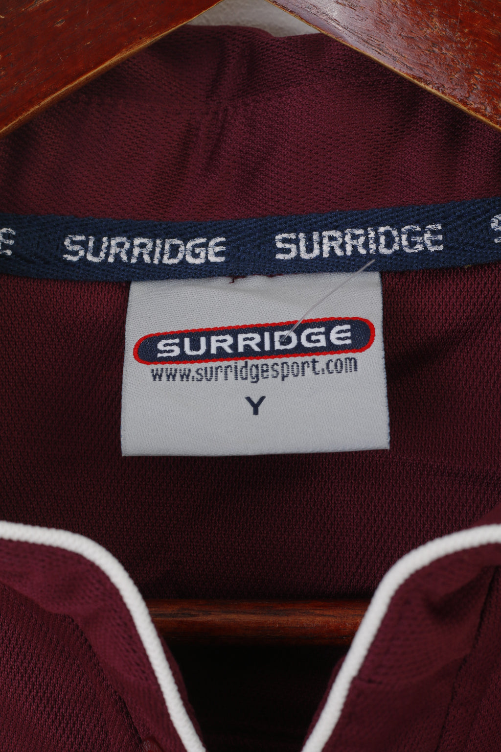 Maglietta a Y Surridge Youth Maroon Prince's Trust Challenge Trophy 2007 Top in jersey sportivo