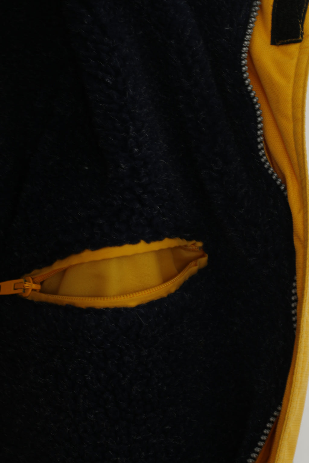 Etirel le style sportif Giacca da uomo XXL gialla imbottita da sci con cerniera intera vintage sportiva