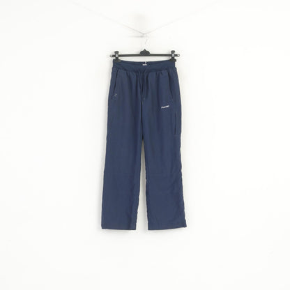 Reebok Women 10 S Trousers Blue Vintage Sport Mesh Lined Sweatpants