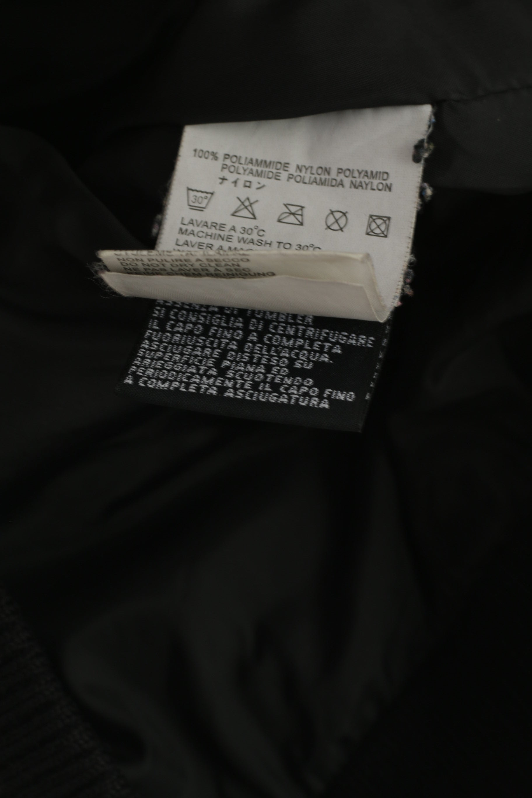Diesel Women M Jacket Black Nylon Hooded Cropped Zip Up Padded Bomber Top