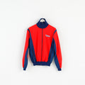 Norheim Giacca da uomo S/M Rosso Navy Vintage Zip Up Leggero Oldschool '90 Top