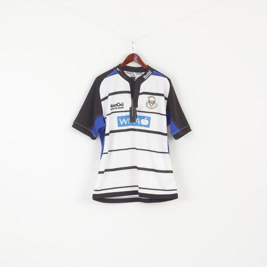 New Kooga Rugby L Shirt White Gowerton RFC Performance Match Jersey Top