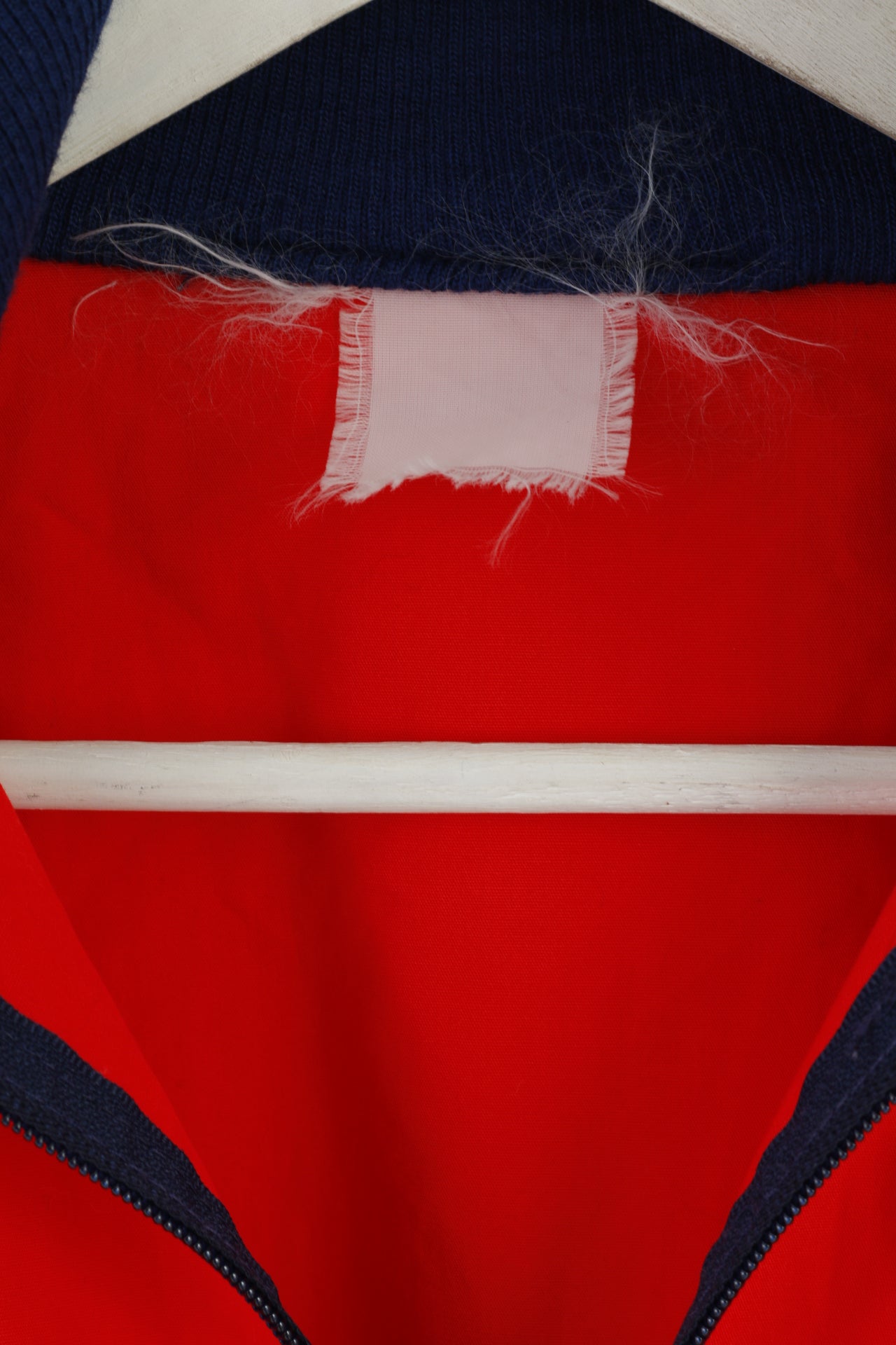 Norheim Men S/M Jacket Red Navy Vintage Zip Up Lightweight Oldschool '90 Top