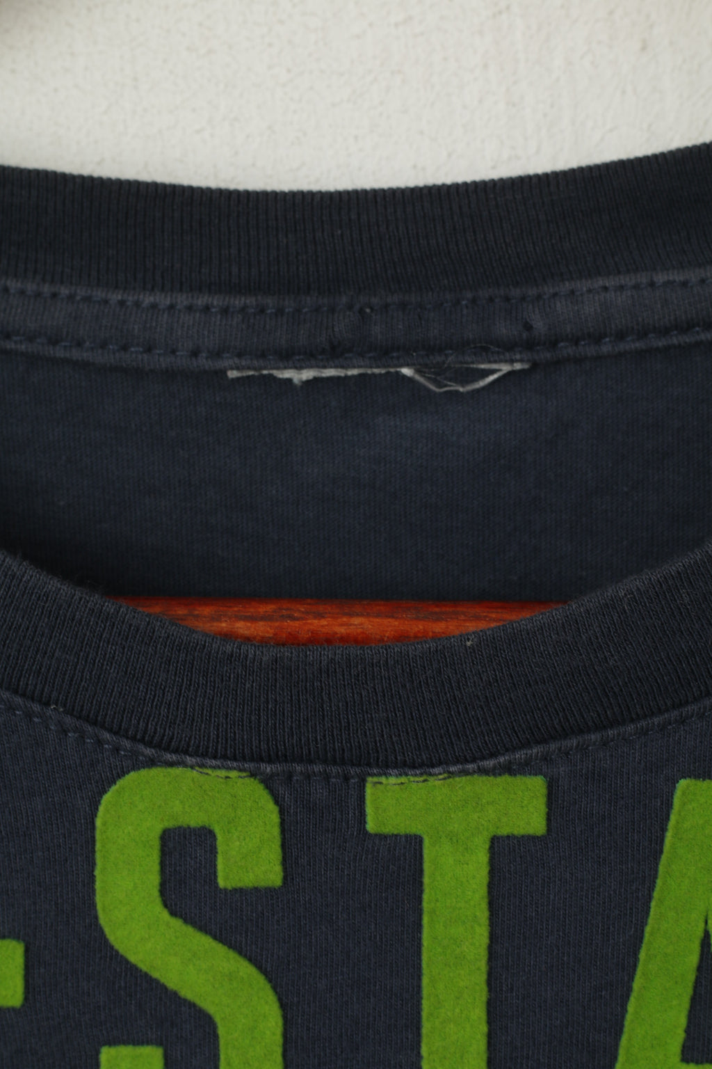 G-Star Raw Denim Chemise pour homme en coton bleu marine avec logo vert à col rond et manches courtes