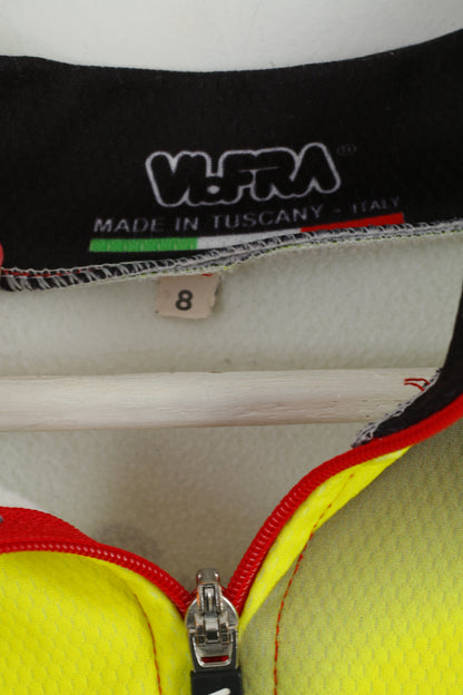 VLoFRA – chemise de cyclisme pour hommes, 8 L, jaune, manches longues, fermeture éclair complète, maillot de vélo, haut italien
