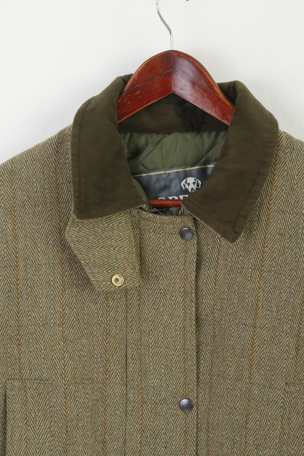 Openair Countrywear Women 12 M Jacket Green Tweed Shooting Hunting Full Zipper Top